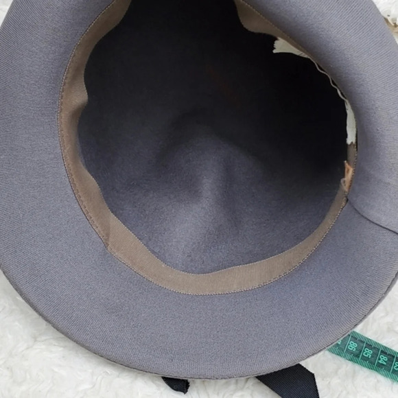 Vintage gray felted‎ hat - Picture 5 of 12